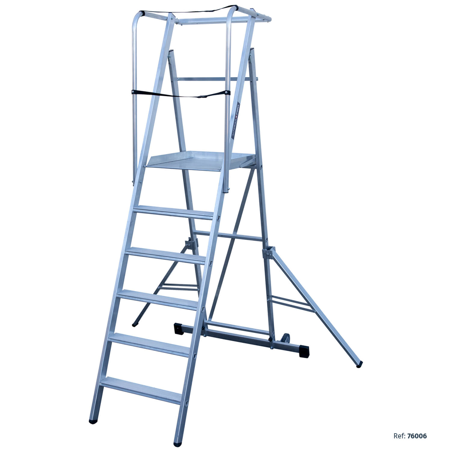 Escalera móvil con plataforma, plegable de la SERIE 760