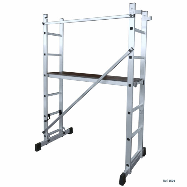 Escalera-andamio multiusos de la SERIE 3N1