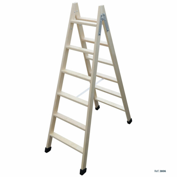 SERIE MADERA Escalera de doble acceso