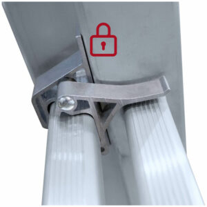 Manual extension leaning ladder, SERIE A2 - security locking system
