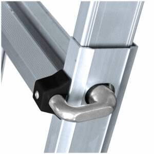 Multipurpose telescopic ladder, SERIE BRICO 4 - systéme de positionnement en aluminium moulé