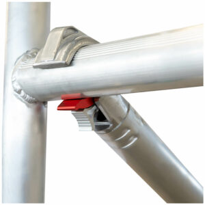 Professional mobile tower, ALU TORRE 18F - die-cast aluminium safety hooks