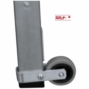Tamborete profissional dobrável, SÉRIE RACK 9 - rodas
