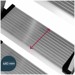 Wide-step stepladder, SERIE 350 - steps